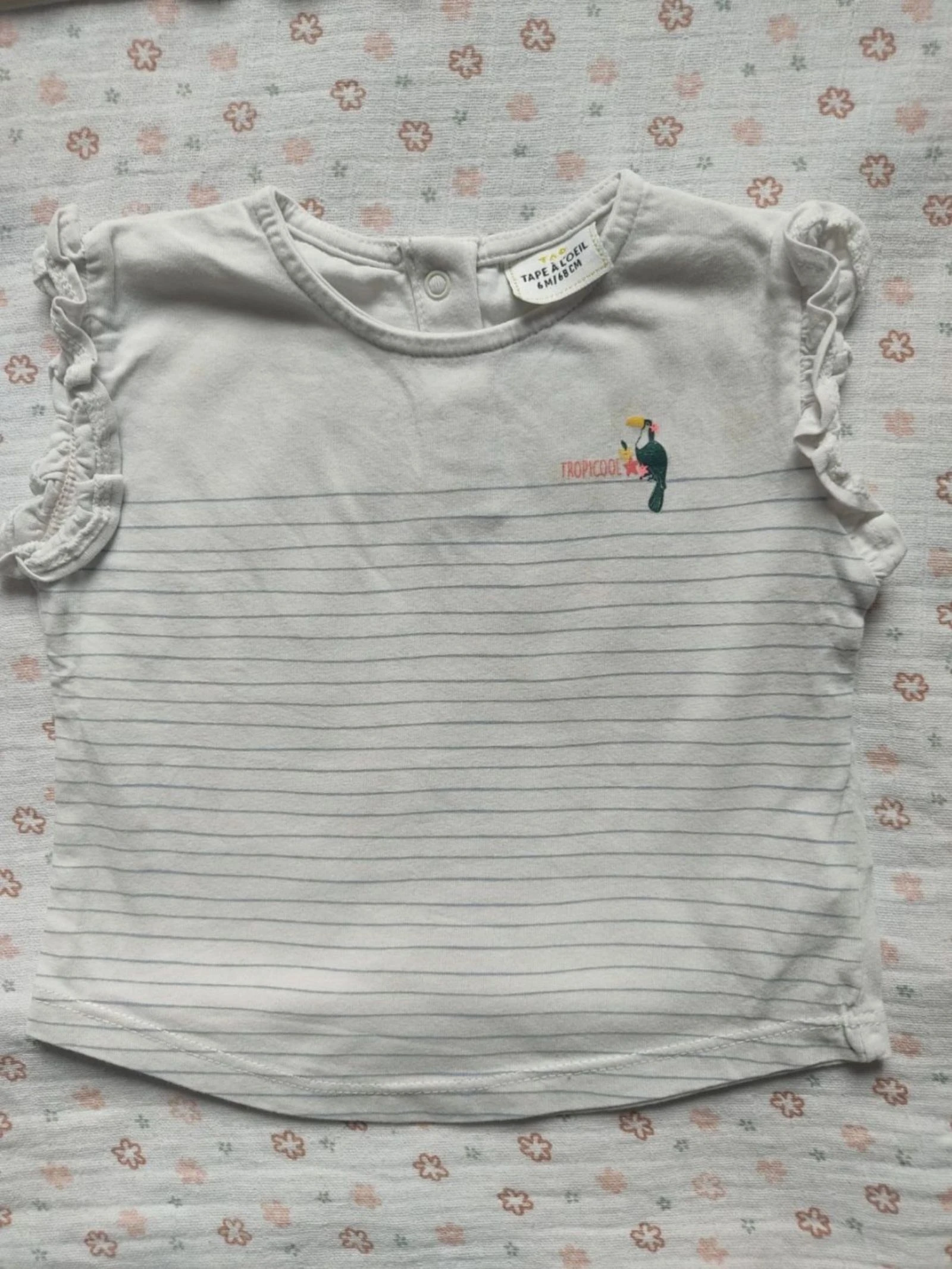 Lote de 3 camisetas de verano TAO y Obaïbi - Talla 6 meses - Muy buen estado – photo 9